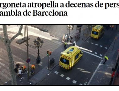 Βίντεο: Η στιγμή που η αστυνομία της Βαρκελώνης περικυκλώνει το λευκό βαν!